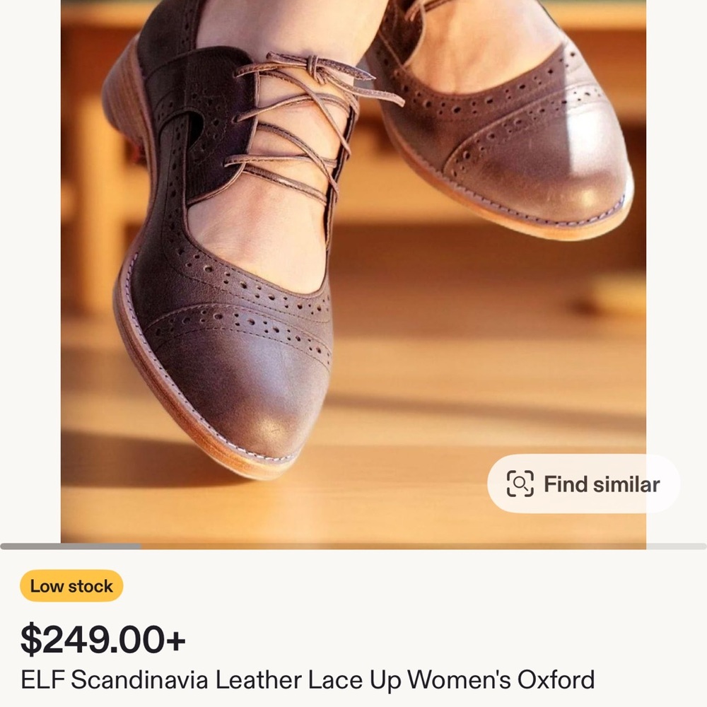 Brown Leather Lace-Up Women's Oxford